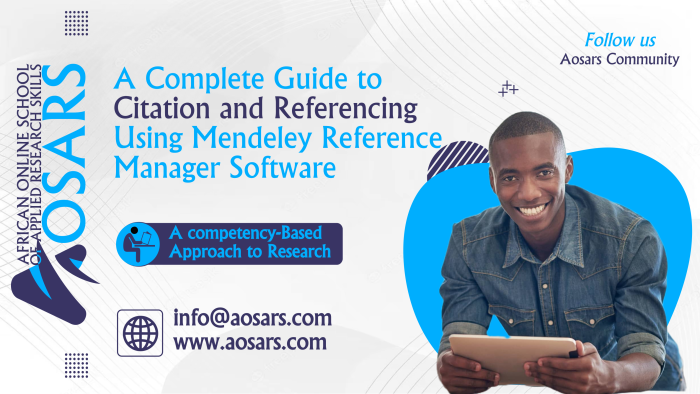 A Complete Guide to Citation and Referencing Using Mendeley Reference Manager