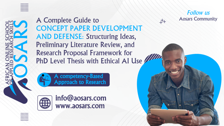 A Complete Guide to Concept Paper Development and Defences