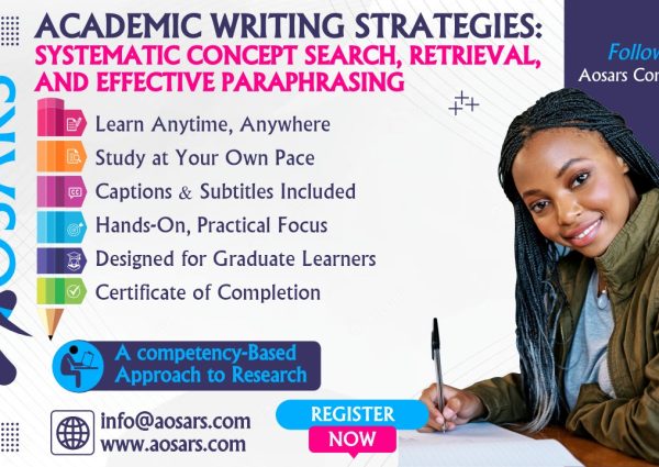 Academic Writing Strategies: Systematic Concept Search, Retrieval, and Effective Paraphrasing